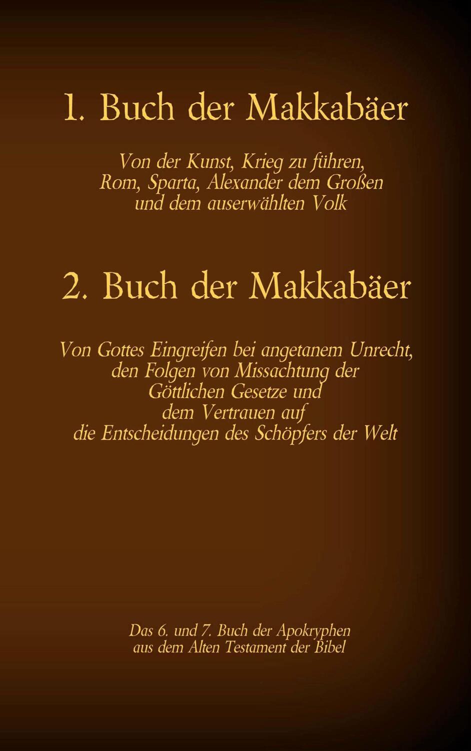 Cover: 9783740770761 | 1. und 2. Makkabäer | Hermann Menge | Taschenbuch | TWENTYSIX