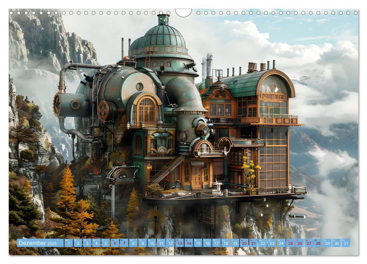 Bild: 9783435516315 | Steampunk Domizile (Wandkalender 2025 DIN A3 quer), CALVENDO...