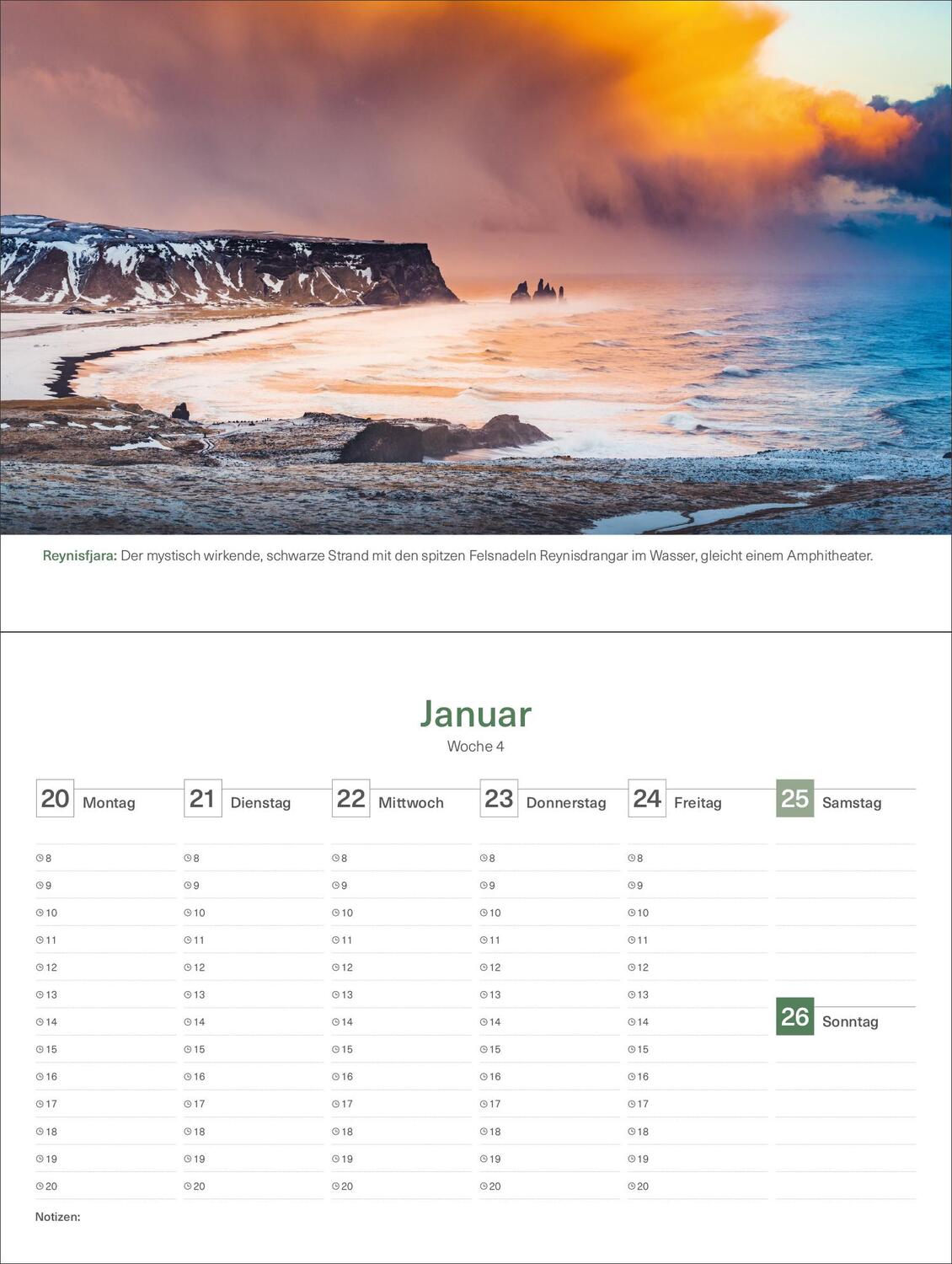 Bild: 9783965913752 | Island - KUNTH Tischkalender 2025 | Kalender | 54 S. | Deutsch | 2025