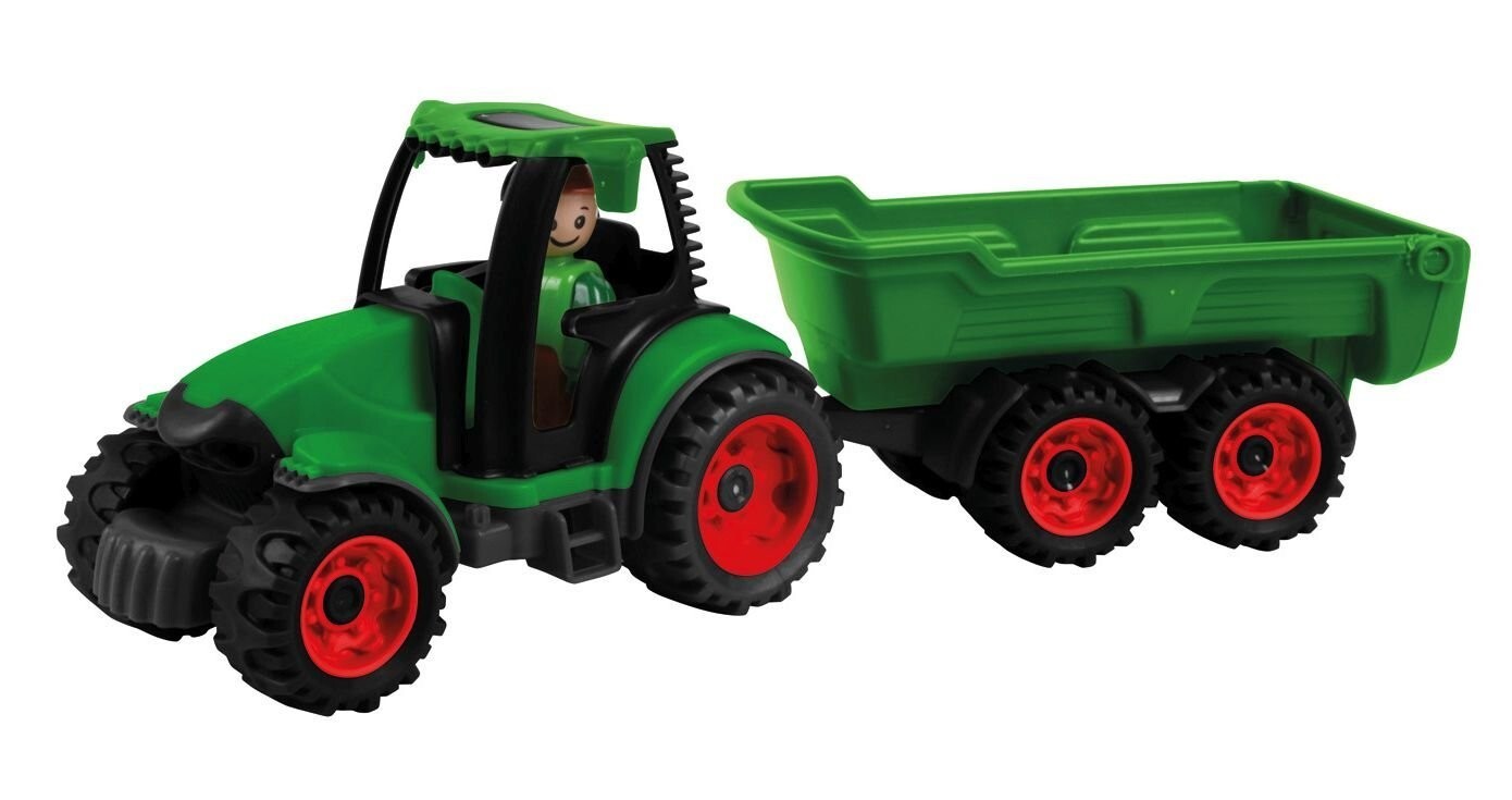 Cover: 4006942841608 | LENA® 01625 - Truckies Traktor mit Anhänger, mit Spielfigur,...