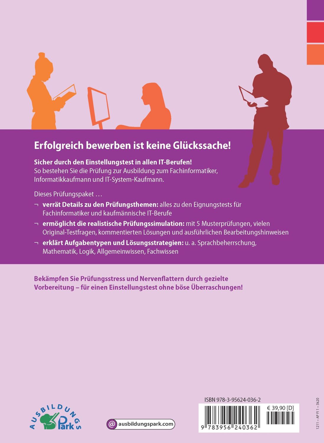 Rückseite: 9783956240362 | Der Eignungstest / Einstellungstest zur Ausbildung zum...