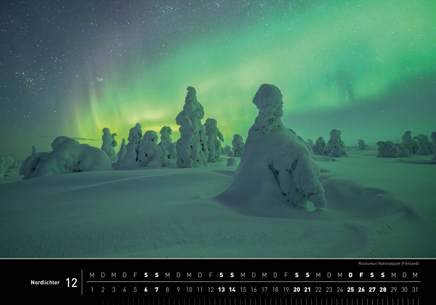 Bild: 9783968555249 | 360° Nordlichter Premiumkalender 2025 | Robert Haasmann | Kalender