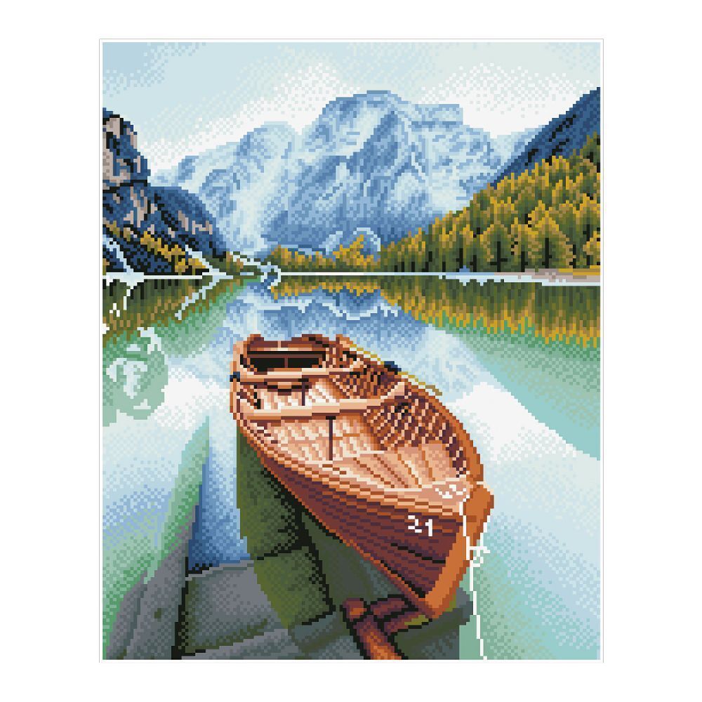 Bild: 4895225915163 | DIAMOND DOTZ - Diamond Painting Boot im Fjord | Stück | 2591516 | 2024