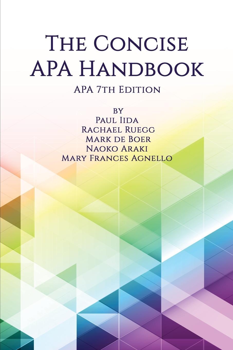 Cover: 9781648021831 | The Concise APA Handbook APA 7th Edition | Mark de Boer | Taschenbuch
