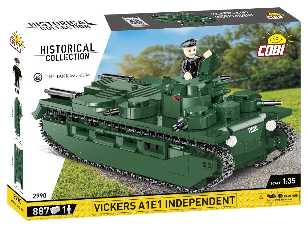 Cover: 5902251029906 | COBI Historical Collection 2990 - Vickers A1E1 Independent Panzer +...
