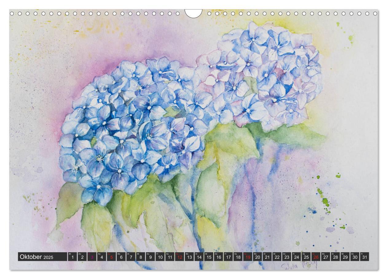 Bild: 9783435312368 | Blumenbilder in Aquarell (Wandkalender 2025 DIN A3 quer), CALVENDO...