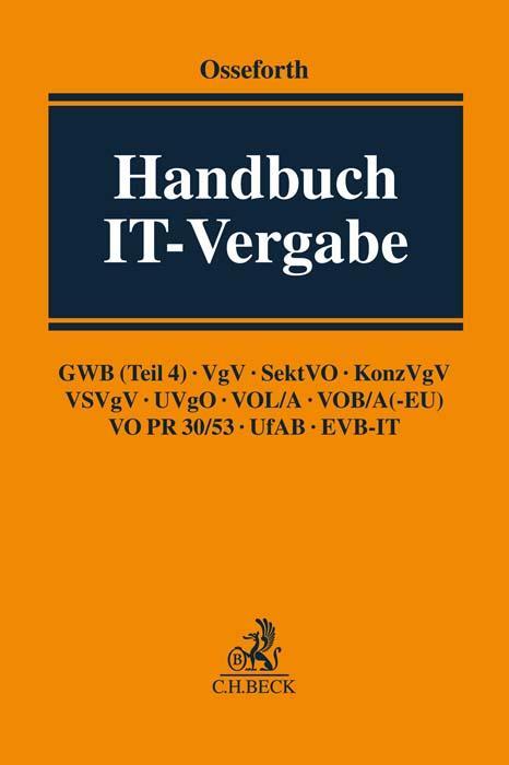Cover: 9783406751448 | Handbuch IT-Vergabe | Tobias Osseforth | Buch | Deutsch | 2021