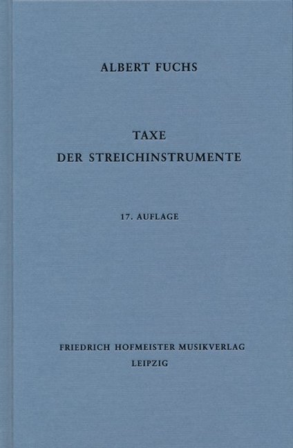 Cover: 9783873500433 | Taxe der Streichinstrumente | Albert Fuchs | Buch | Deutsch | 2003