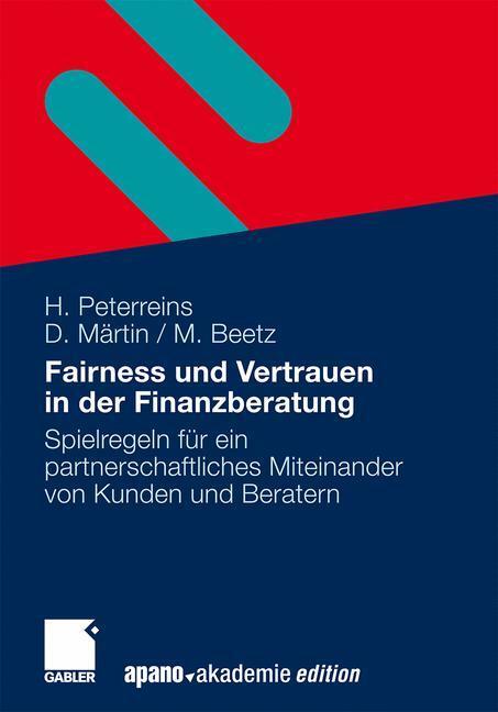 Cover: 9783834922748 | Fairness und Vertrauen in der Finanzberatung | Peterreins (u. a.)