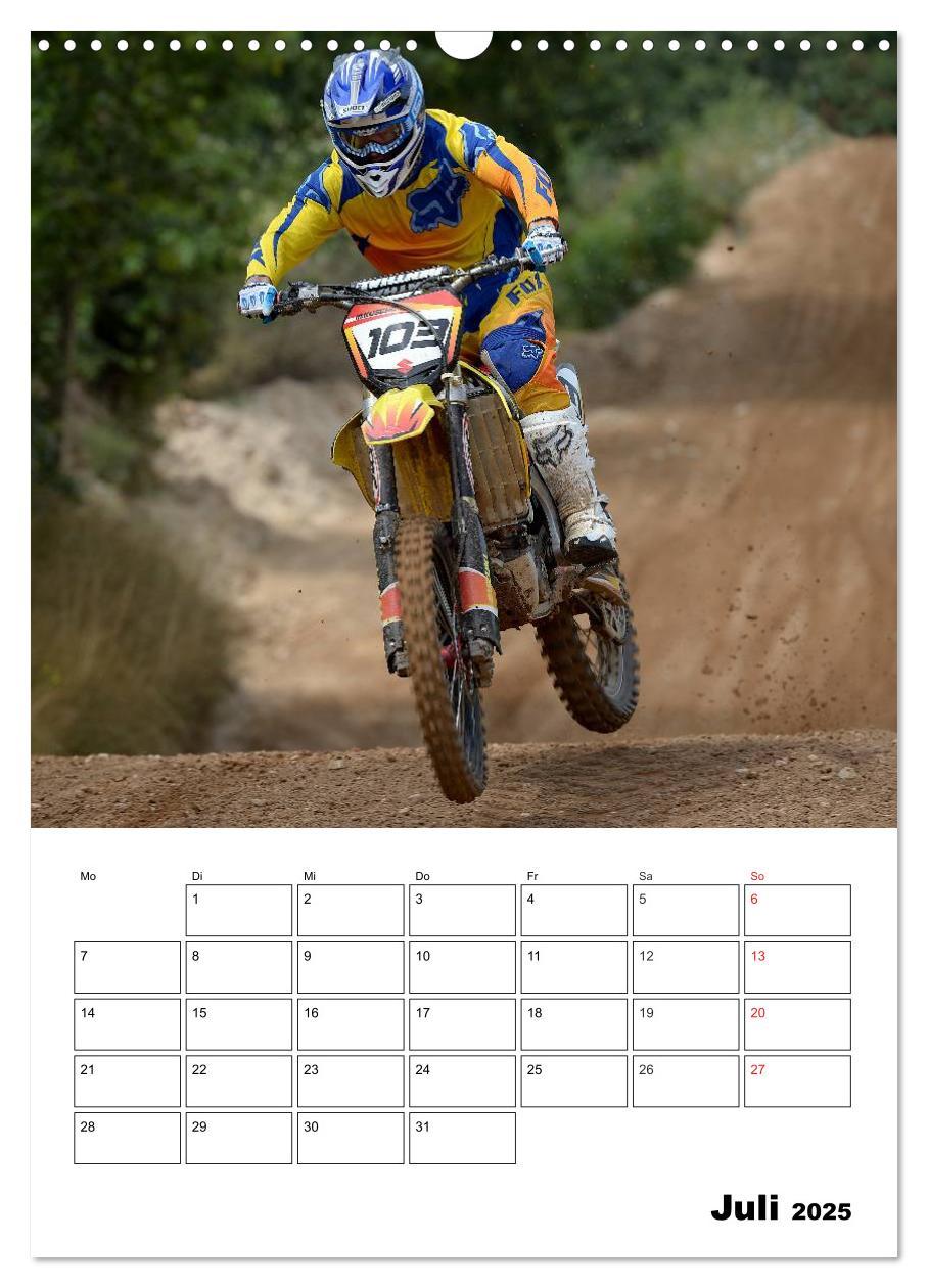 Bild: 9783457079355 | Motocross Terminplaner (Wandkalender 2025 DIN A3 hoch), CALVENDO...