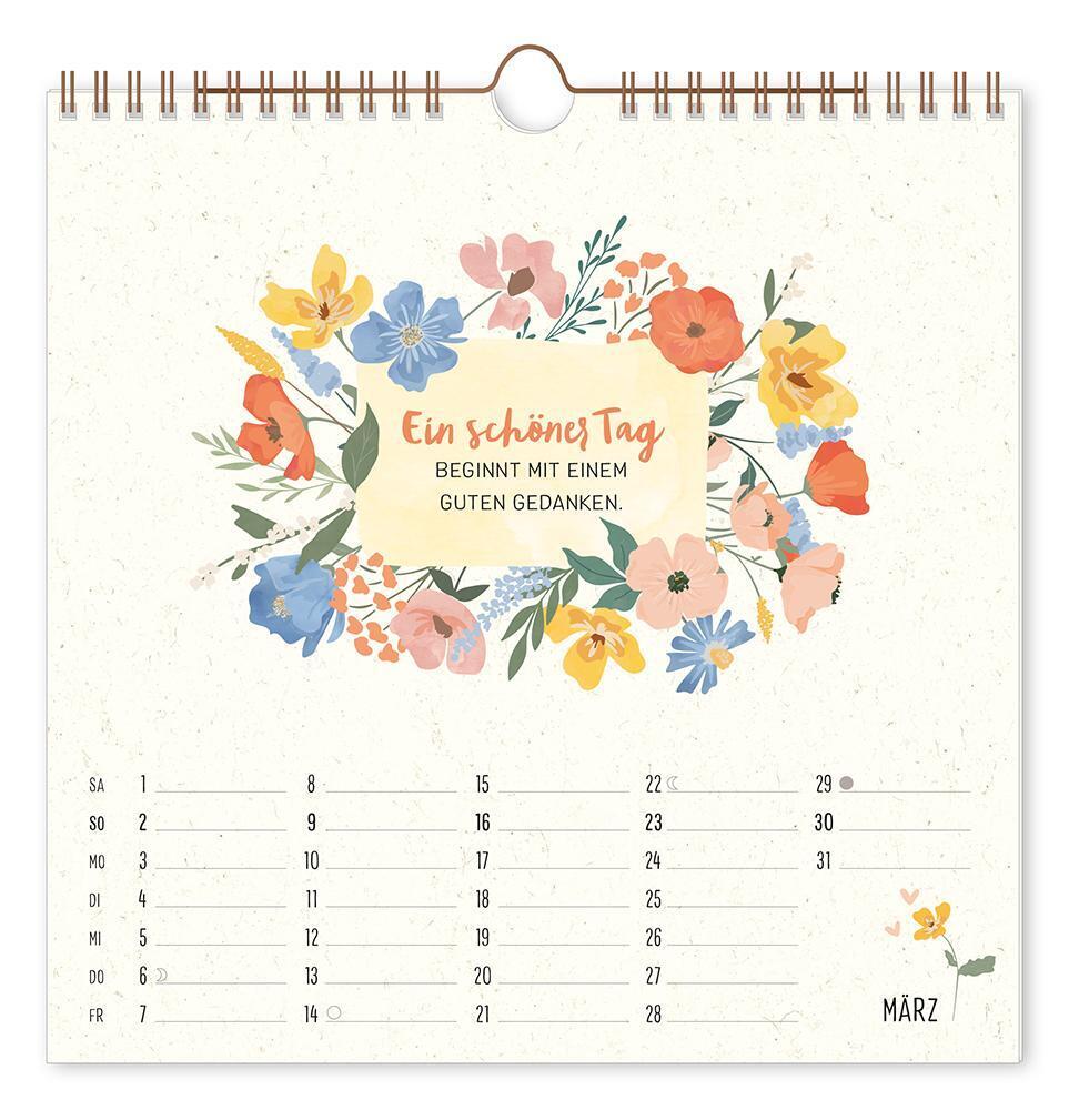 Bild: 9783986361242 | Wandkalender quadratisch 2025 Bee happy | Wandkalender | Original