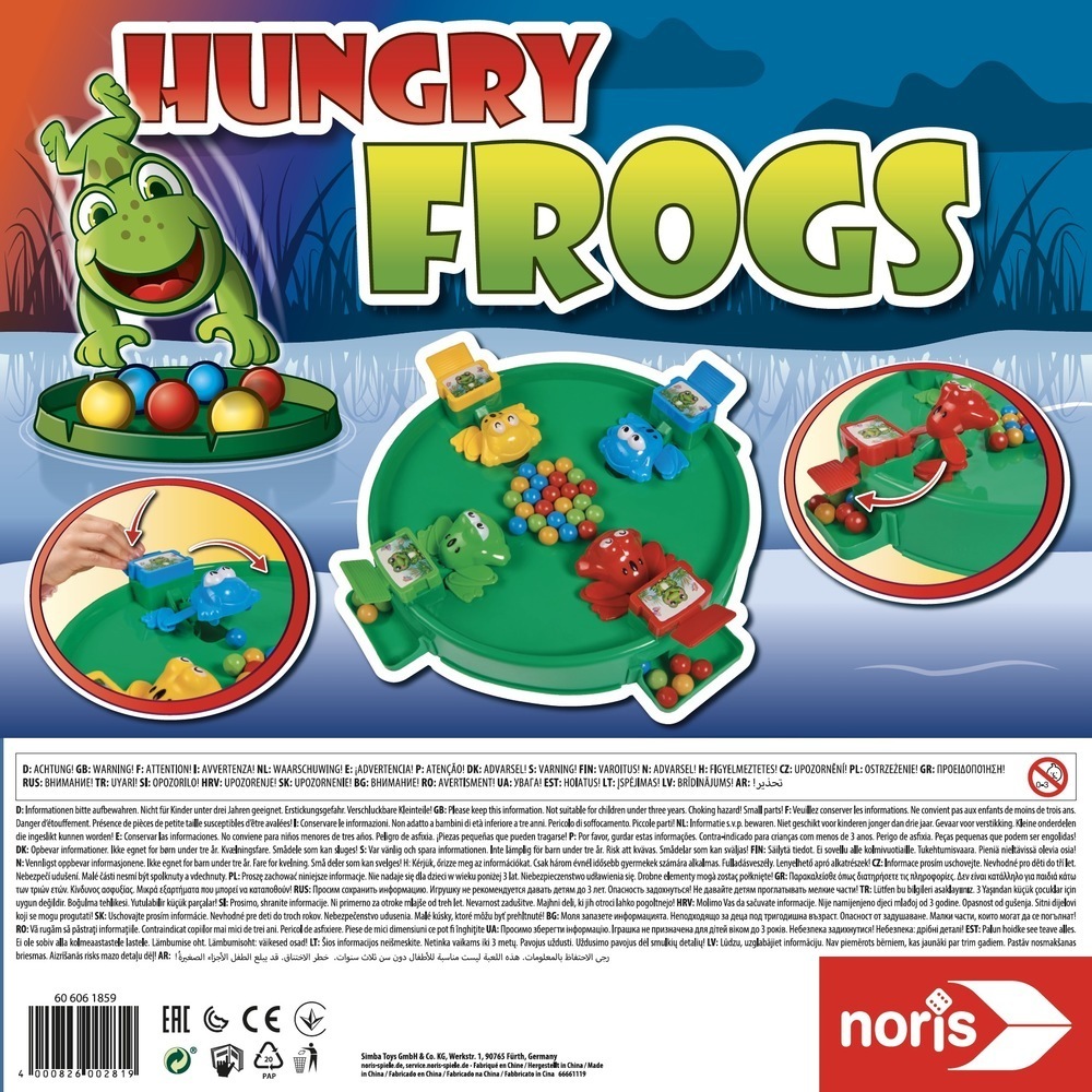 Cover: 4000826002819 | Hungry Frogs (Kinderspiel) | Spiel | In Geschenkkarton 4/4 fbg. | 2020