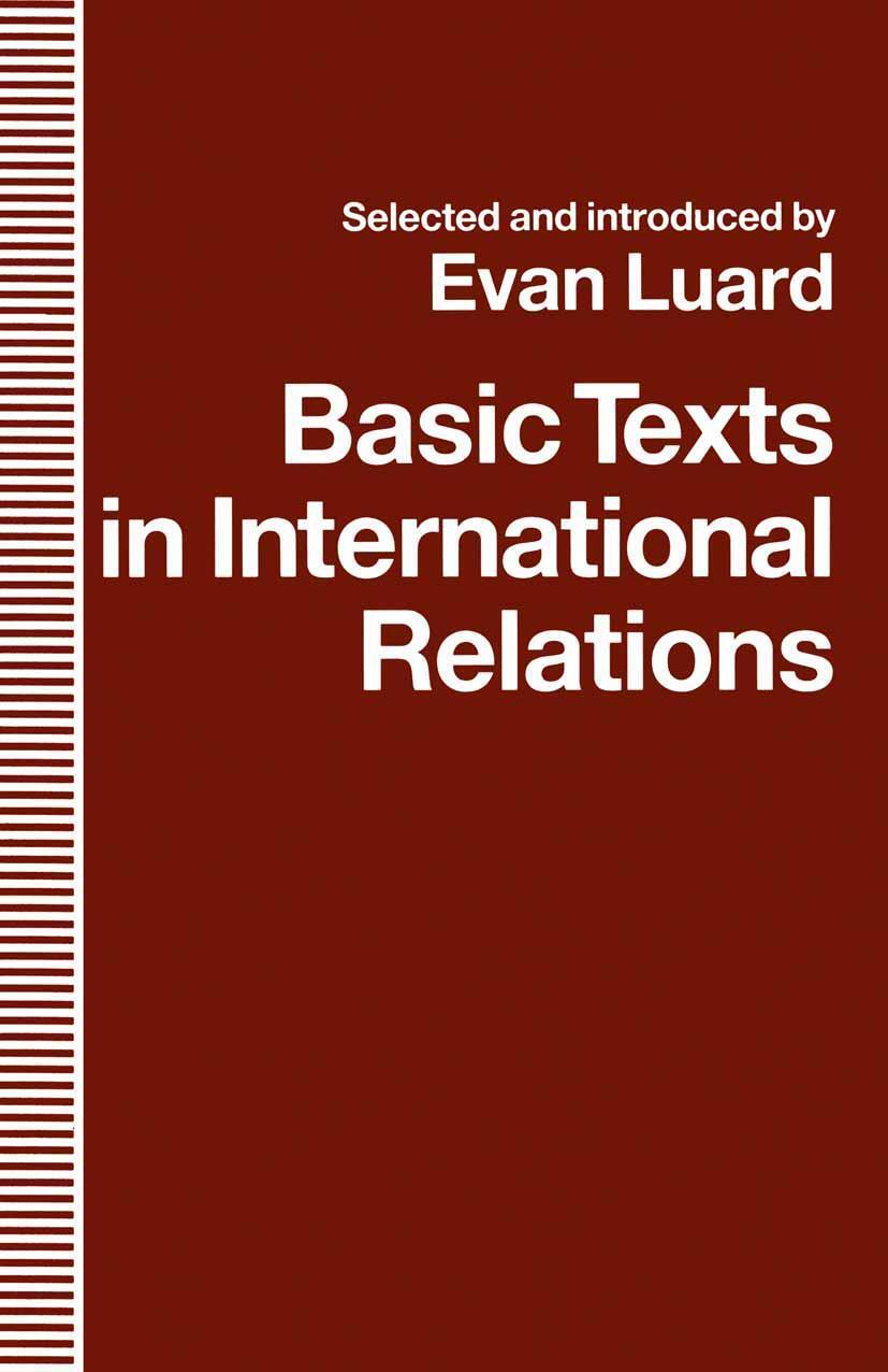 Cover: 9780333516652 | Basic Texts in International Relations | Evan Luard | Taschenbuch