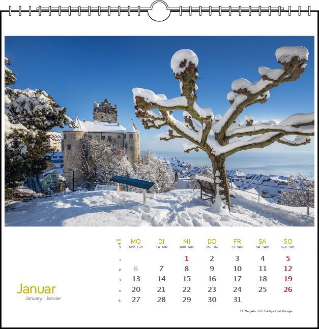 Bild: 9783861924081 | Westlicher Bodensee 2025 | Postkarten-Tischkalender | Fotografen