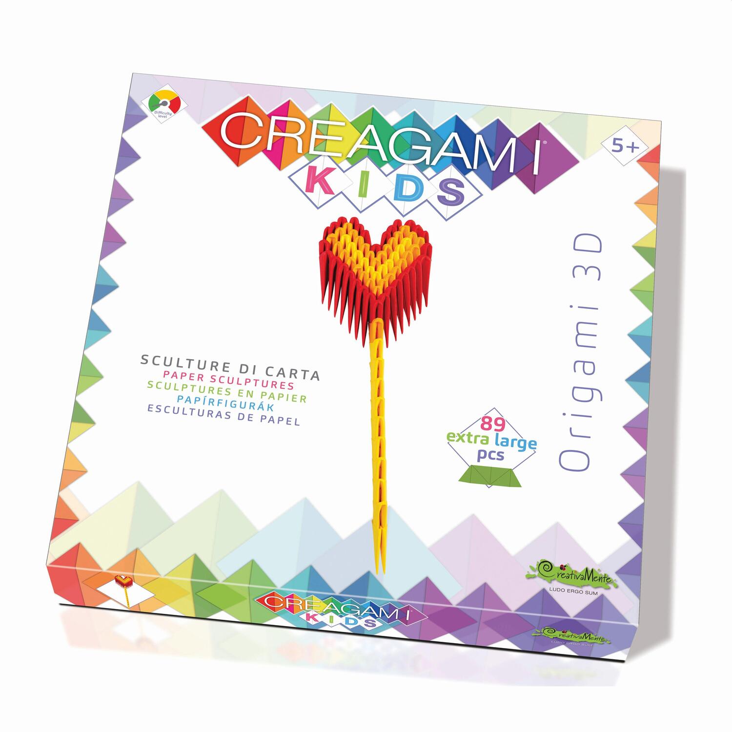 Cover: 8032591788410 | CREAGAMI - Origami 3D KIDS Herz 89 Teile | Creagami | Spiel | 3178841