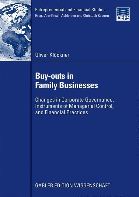 Cover: 9783834916273 | Buy-outs in Family Businesses | Oliver Klöckner | Taschenbuch | xix
