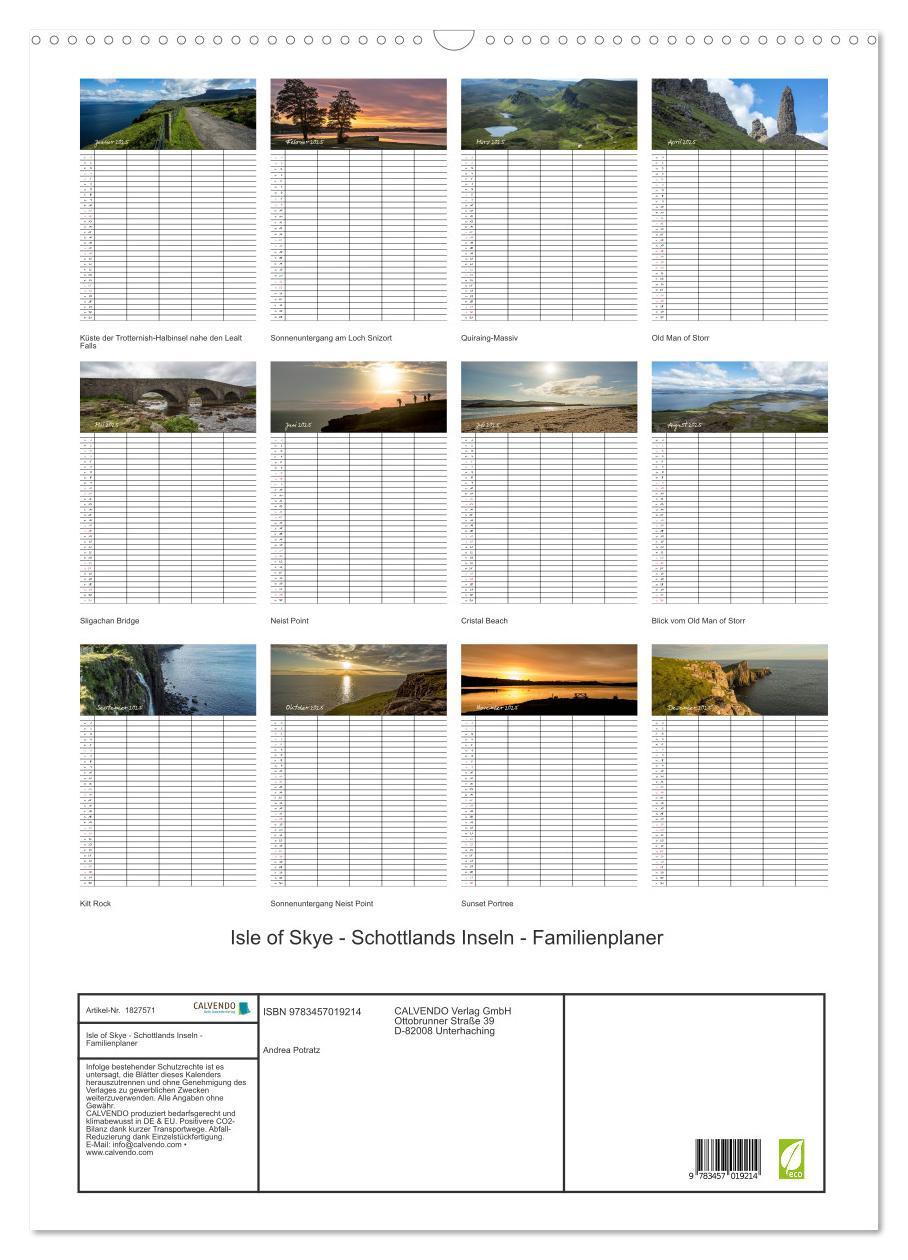 Bild: 9783457019214 | Isle of Skye - Schottlands Inseln - Familienplaner (Wandkalender...