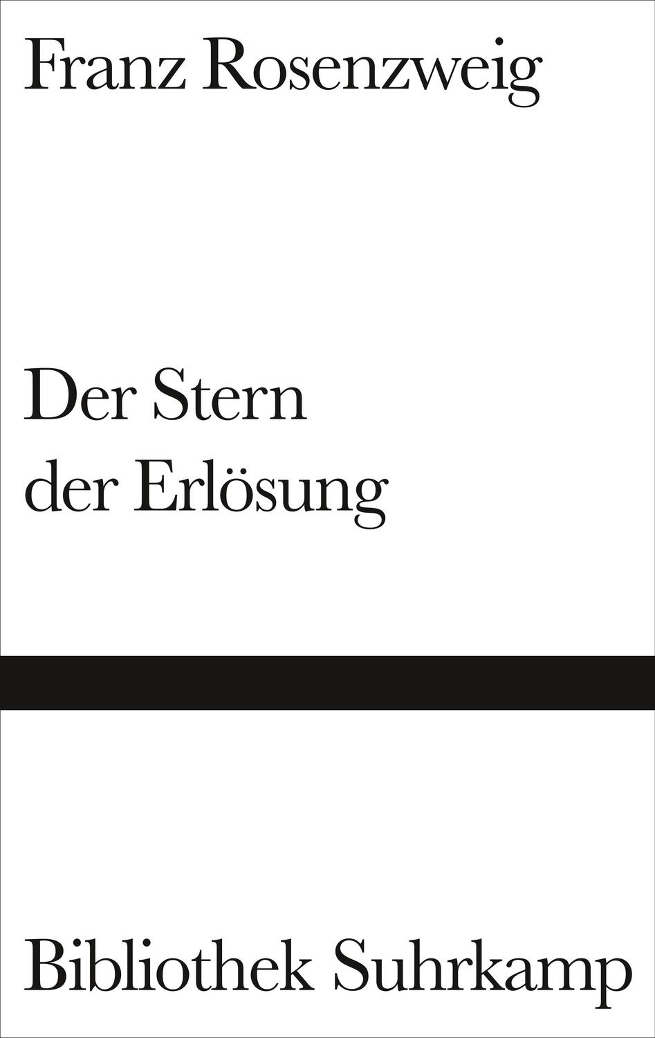 Cover: 9783518019733 | Der Stern der Erlösung | Franz Rosenzweig | Buch | Bibliothek Suhrkamp