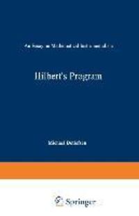 Cover: 9789048184200 | Hilbert¿s Program | An Essay on Mathematical Instrumentalism | Buch