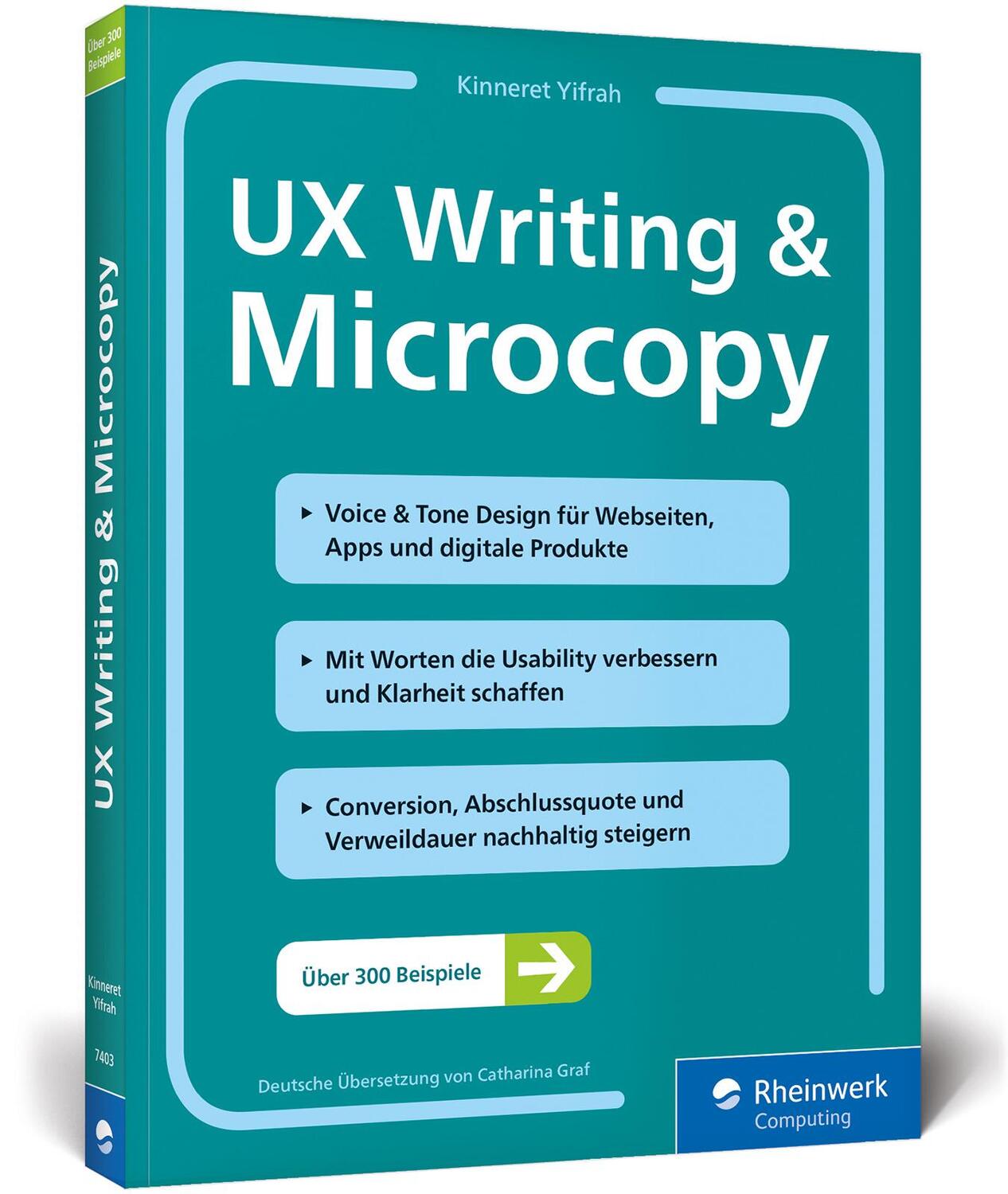 Cover: 9783836274036 | UX Writing &amp; Microcopy | Kinneret Yifrah | Taschenbuch | 271 S. | 2019