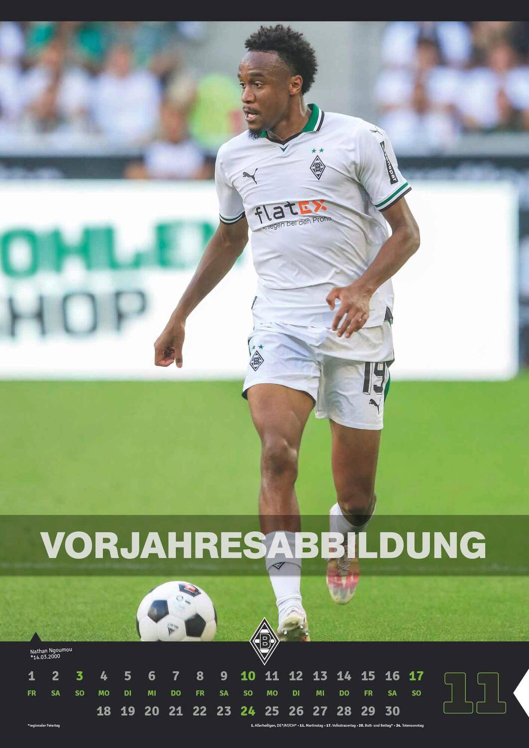 Bild: 4002725994394 | Borussia Mönchengladbach 2025 - Fußball-Kalender - Wand-Kalender -...