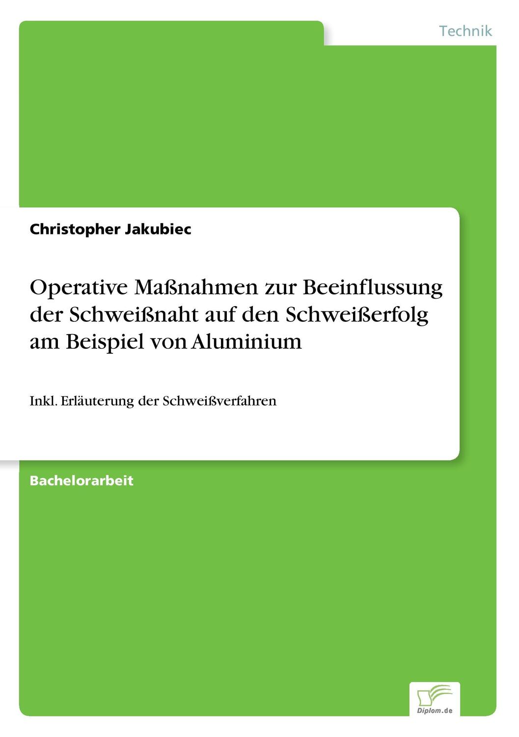 Cover: 9783961165131 | Operative Maßnahmen zur Beeinflussung der Schweißnaht auf den...