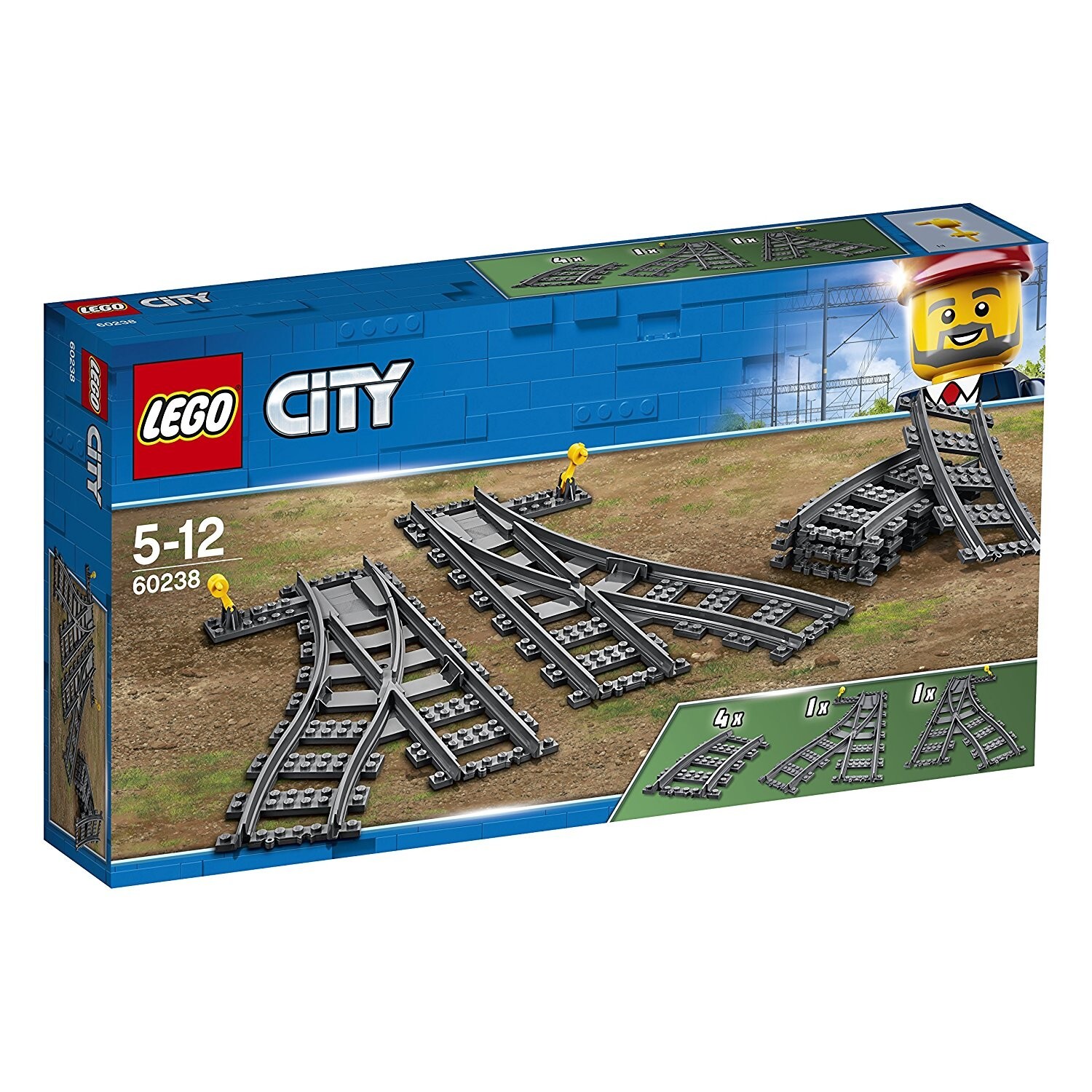 Cover: 5702016364675 | LEGO City Eisenbahn 60238 Weichen | LEGO City | 6250163 | Deutsch