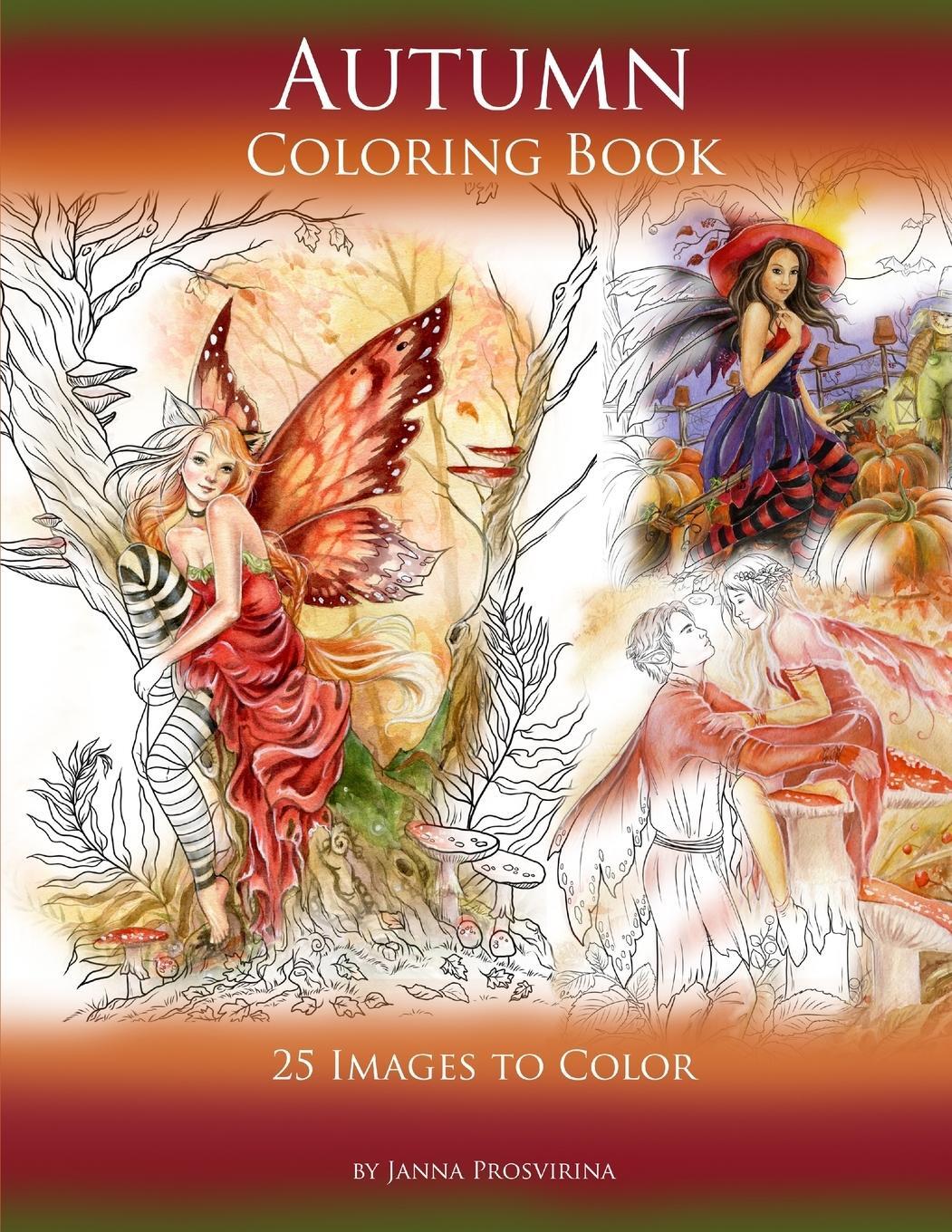 Cover: 9780244216191 | Autumn Coloring Book | 25 Images to Color | Janna Prosvirina | Buch