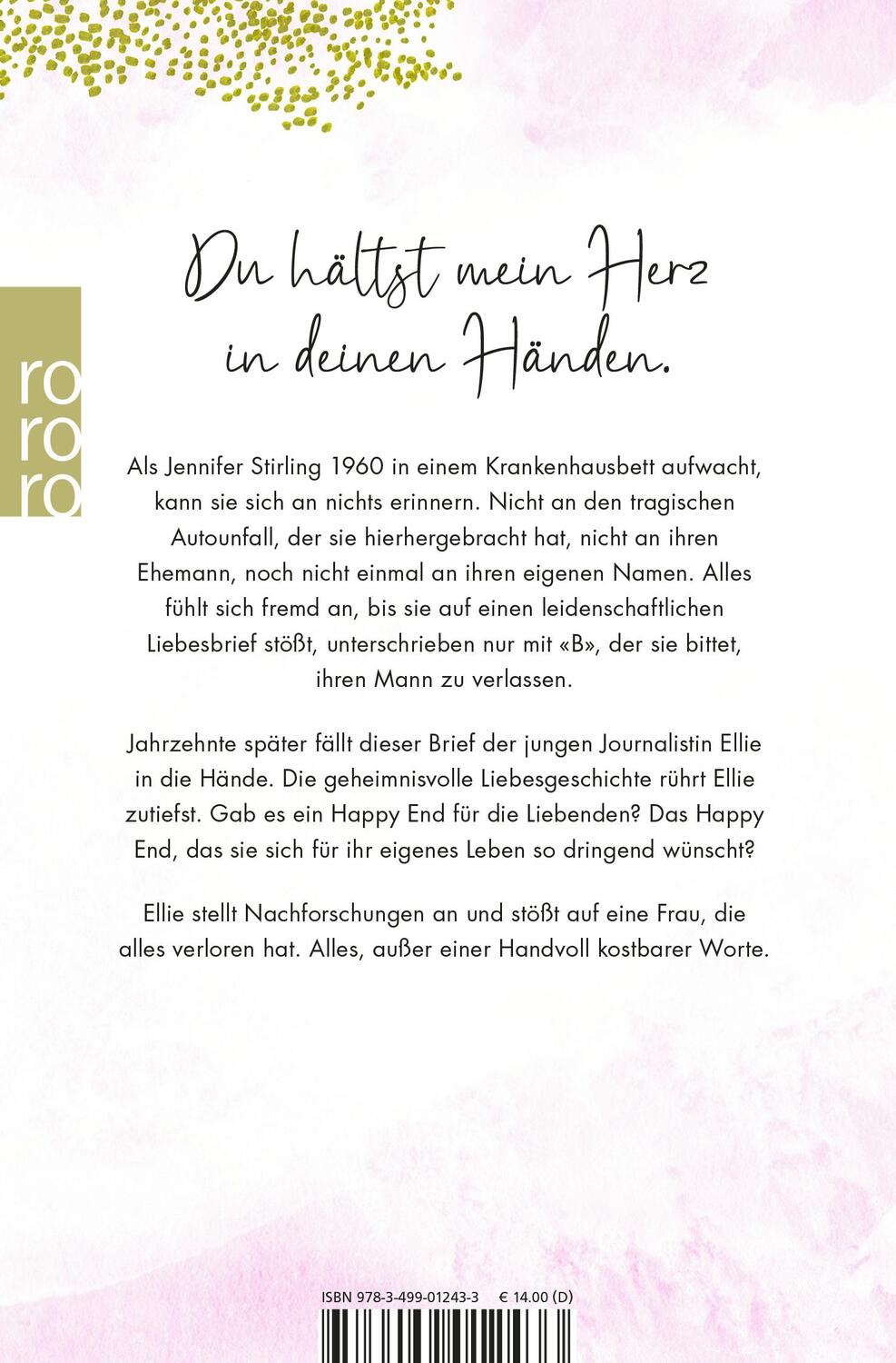 Rückseite: 9783499012433 | Eine Handvoll Worte | Jojo Moyes | Taschenbuch | 592 S. | Deutsch