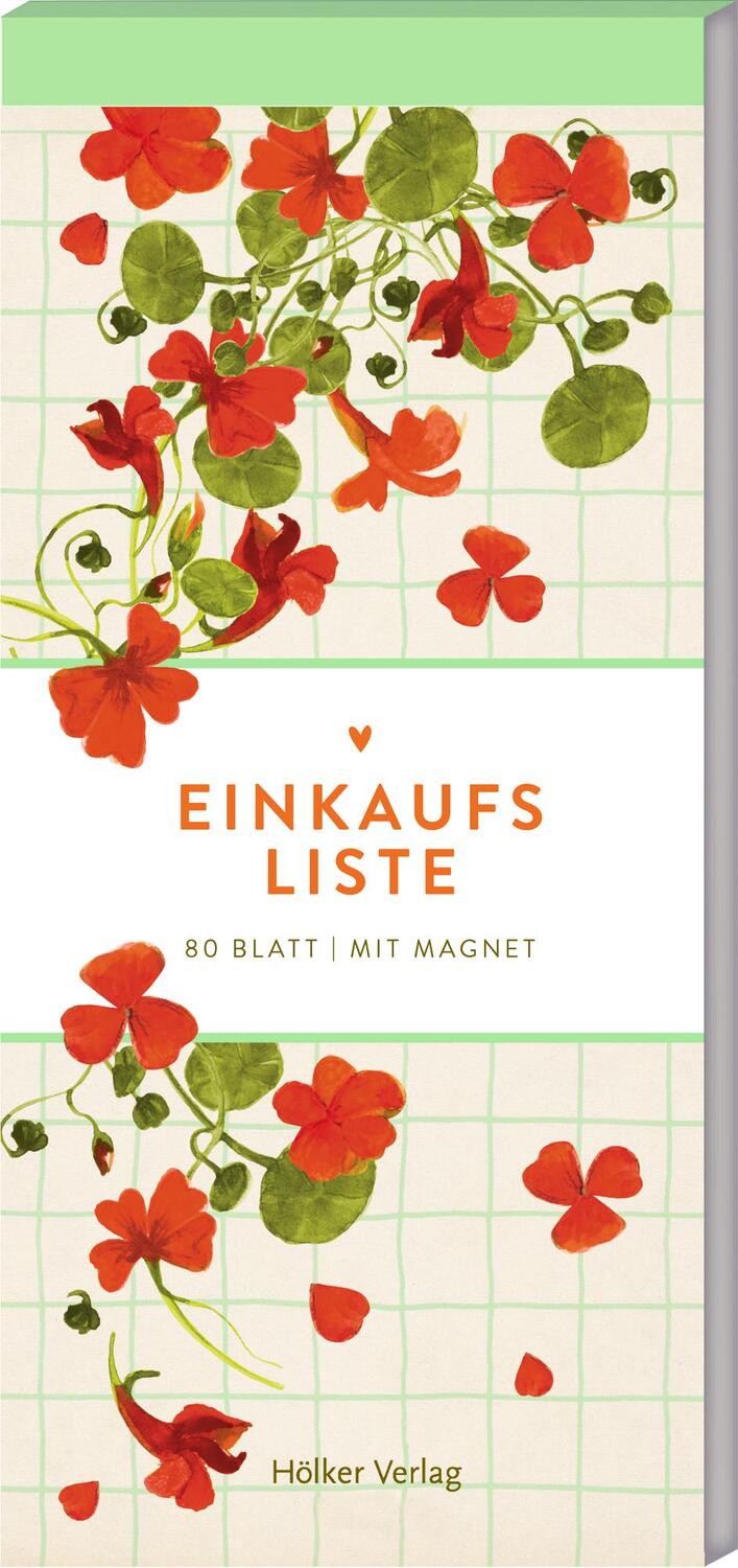 Cover: 4041433881176 | Einkaufsliste - Kapuzinerkresse | 80 Blatt Mit Magnet | Buch | Deutsch