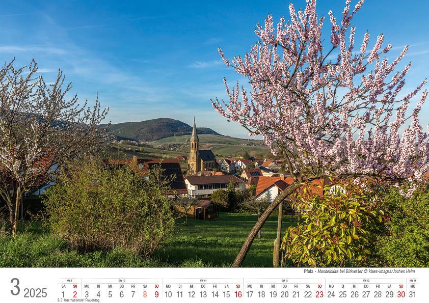 Bild: 9783965352124 | Die Pfalz 2025 Bildkalender A4 quer, spiralgebunden | Holger Klaes
