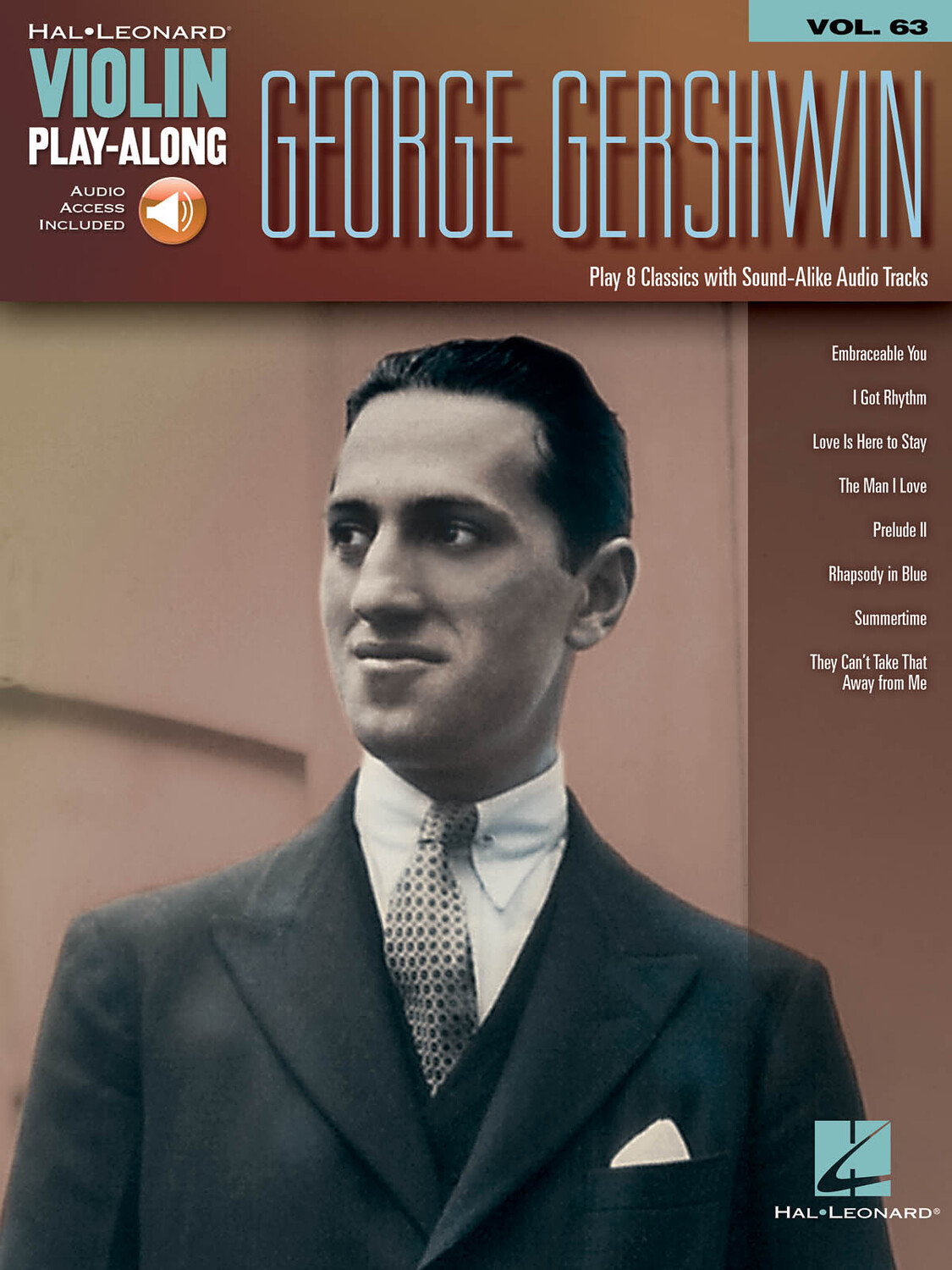 Cover: 888680618902 | George Gershwin | Violin Play-Along Volume 63 | George Gershwin | 2017