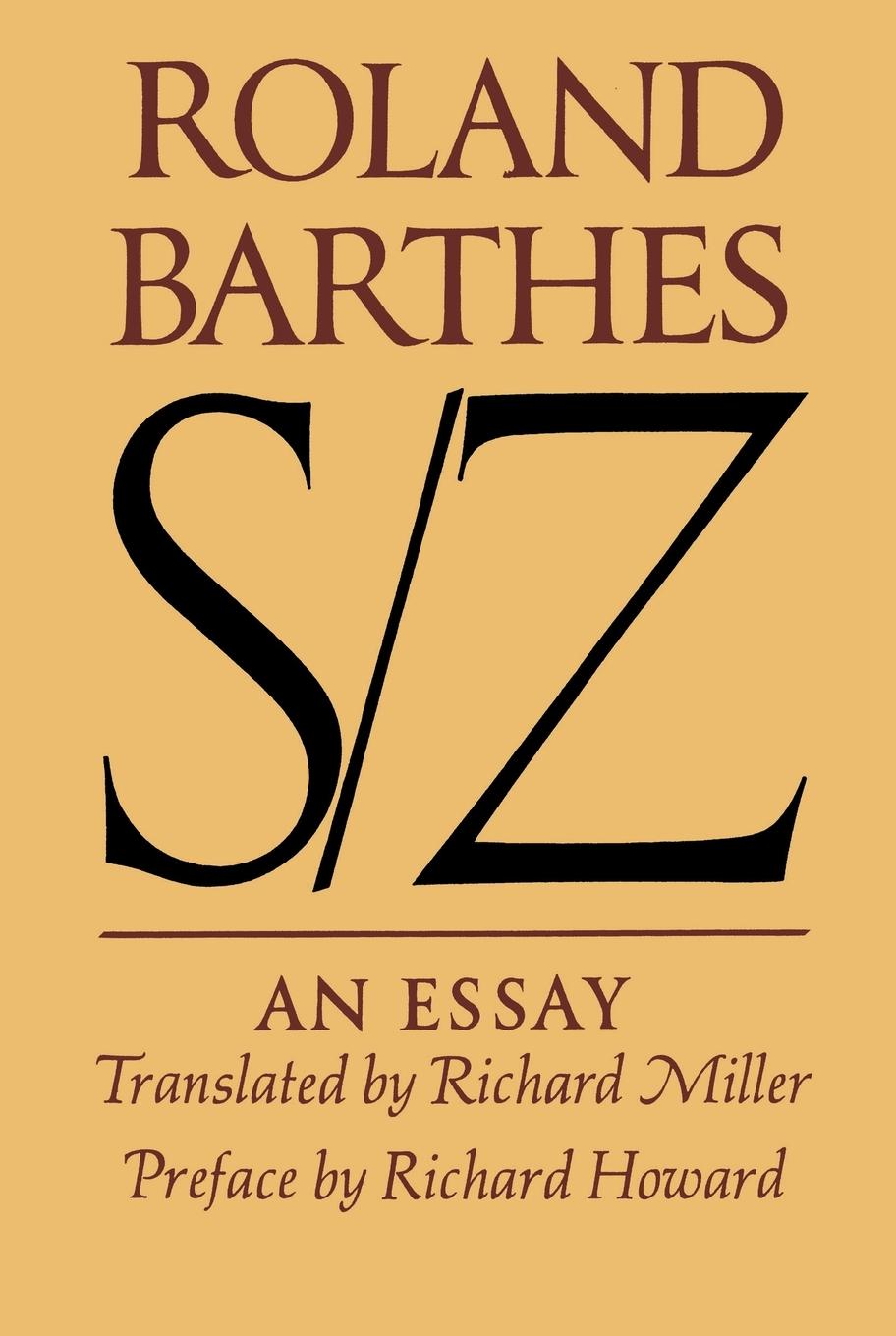 Cover: 9780374521677 | S/Z | Roland Barthes | Taschenbuch | Englisch | 1975 | Hill &amp; Wang