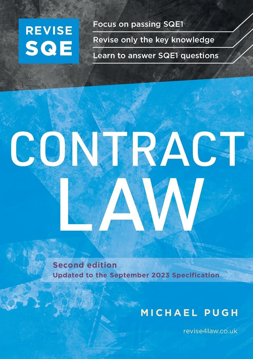 Cover: 9781914213656 | Revise SQE Contract Law | SQE1 Revision Guide 2nd ed | Michael Pugh