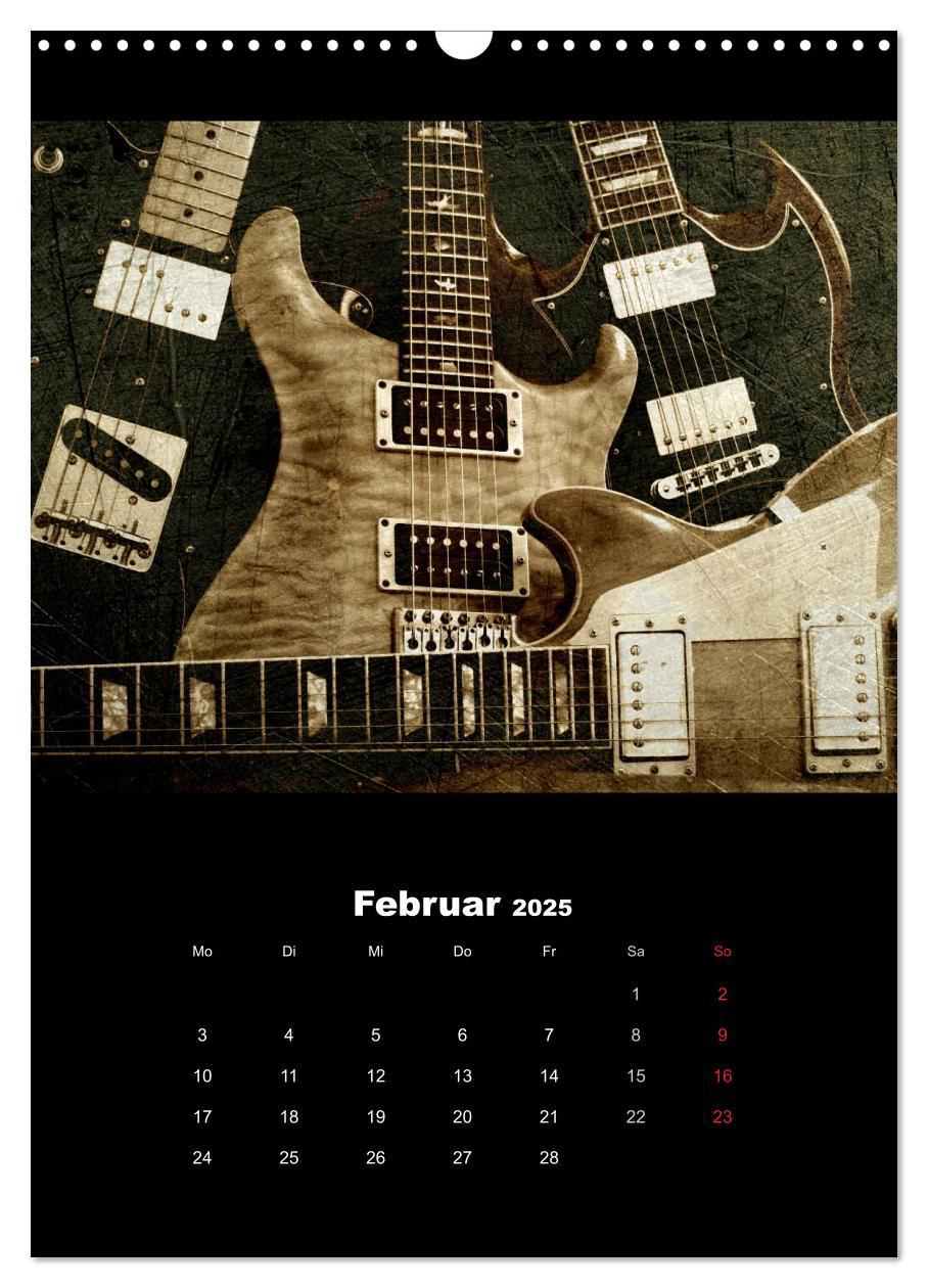 Bild: 9783457015957 | Vintage Gitarren (Wandkalender 2025 DIN A3 hoch), CALVENDO...