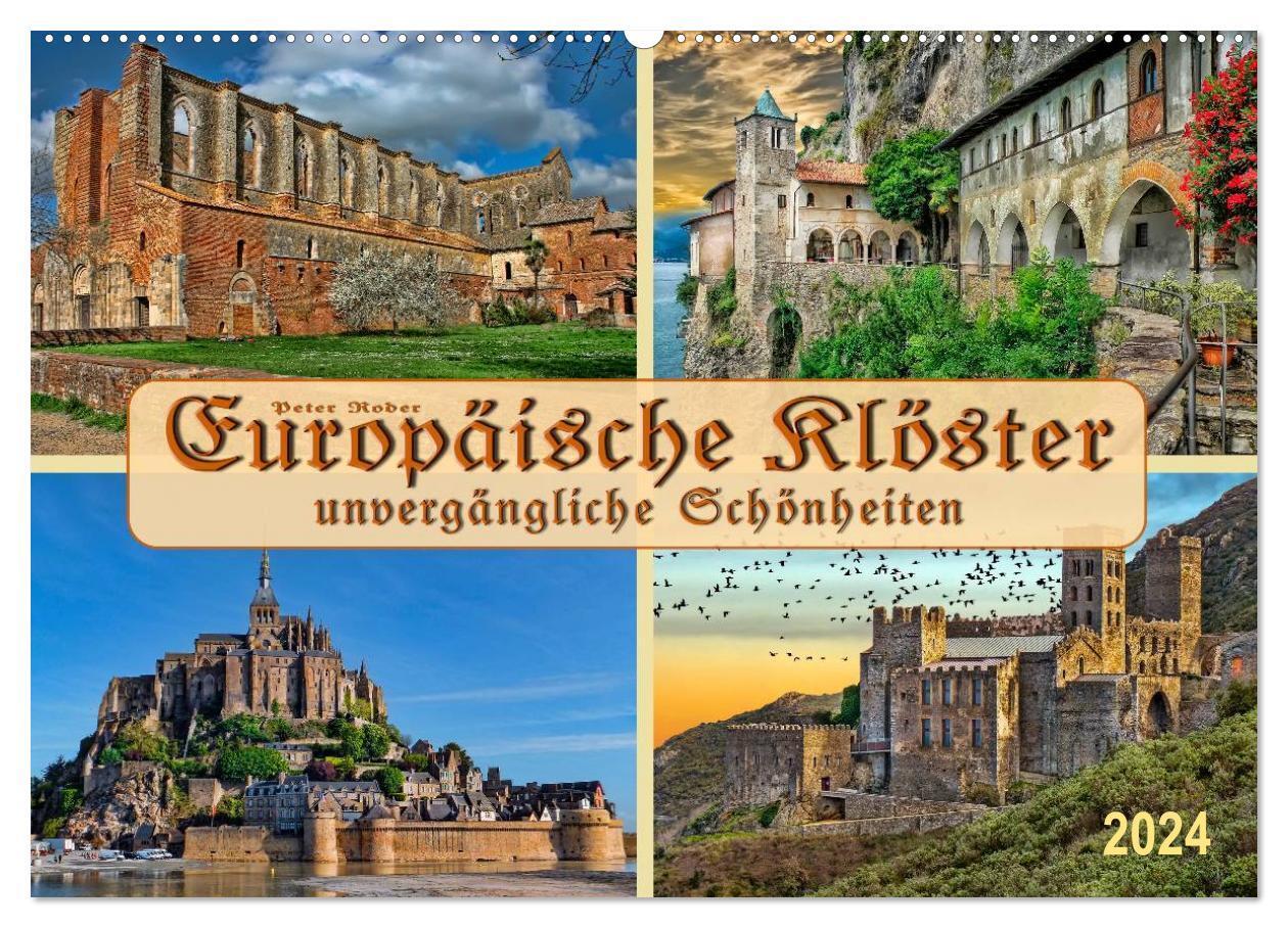 Cover: 9783675463400 | Europäische Klöster - unvergängliche Schönheiten (Wandkalender 2024...