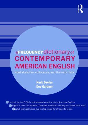 Cover: 9780415490634 | A Frequency Dictionary of Contemporary American English | Taschenbuch