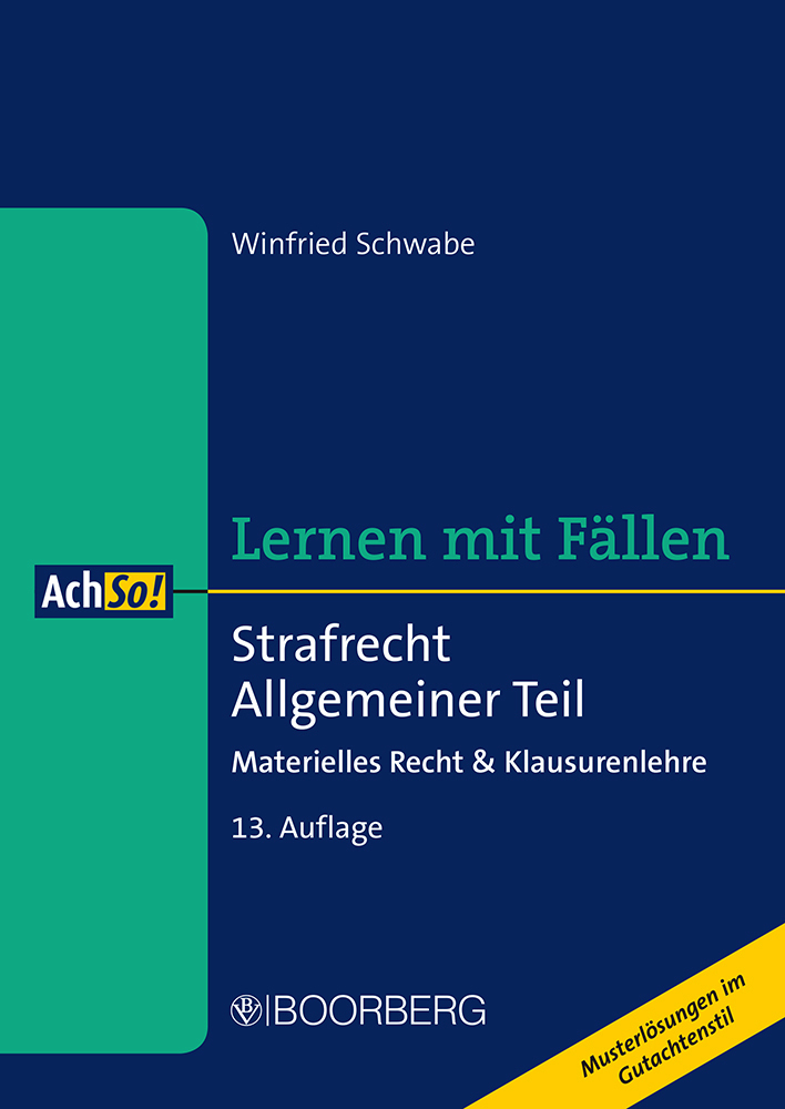 Cover: 9783415072633 | Strafrecht Allgemeiner Teil | Winfried Schwabe | Buch | 296 S. | 2022