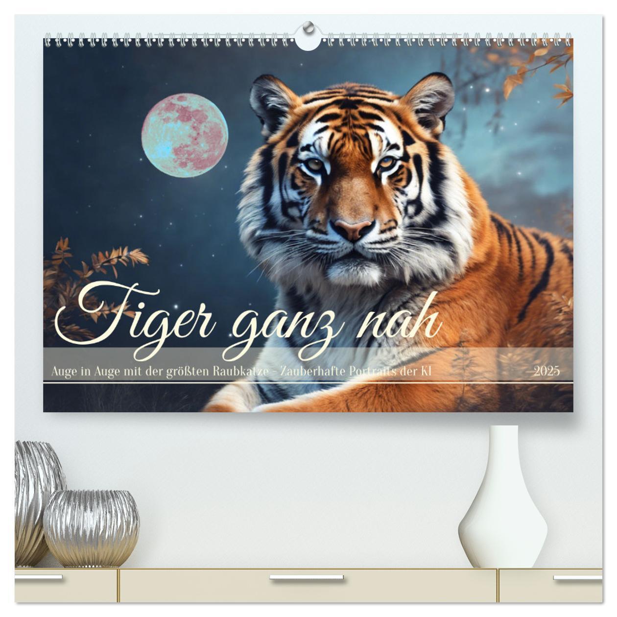 Cover: 9783383814273 | Tiger ganz nah (hochwertiger Premium Wandkalender 2025 DIN A2...