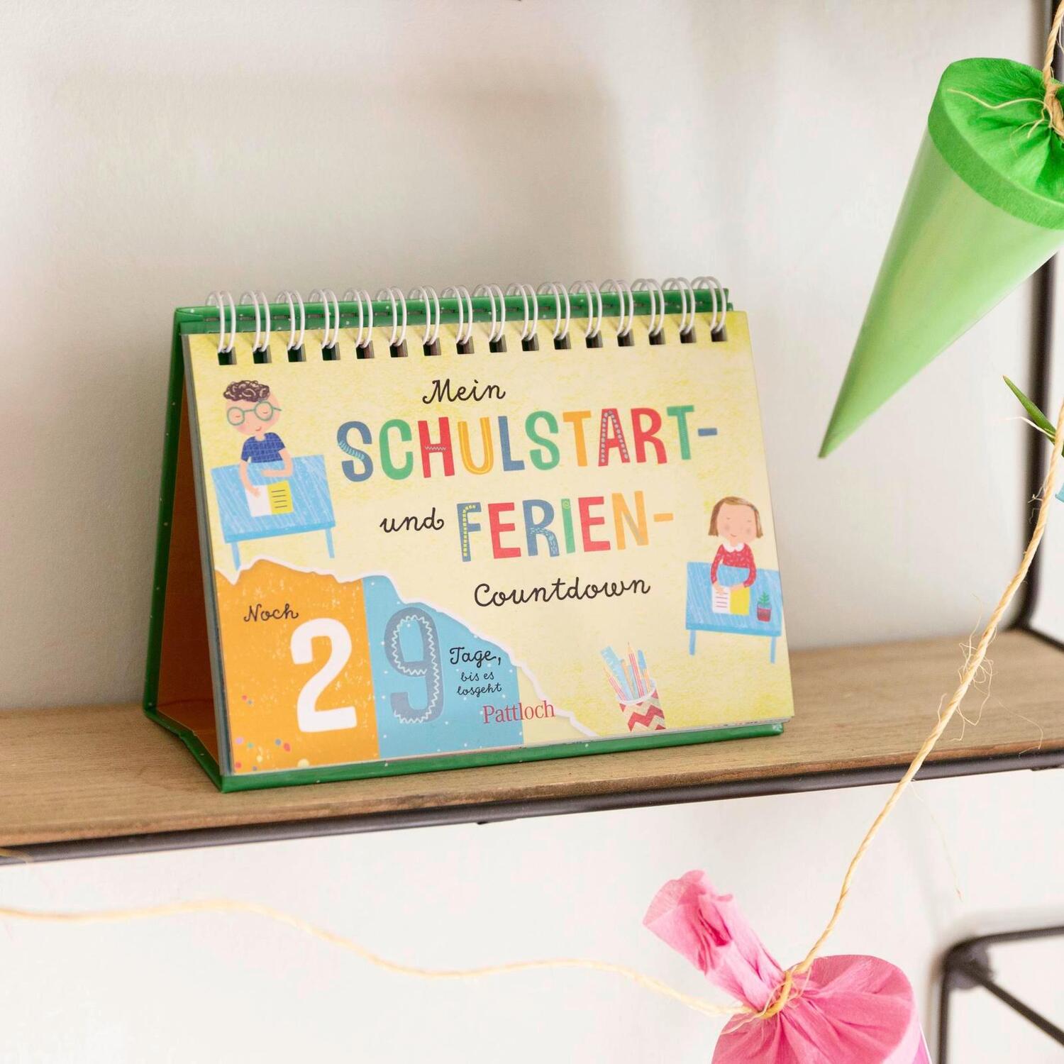 Bild: 9783629001221 | Mein Schulstart- und Ferien-Countdown | Pattloch Verlag | Taschenbuch