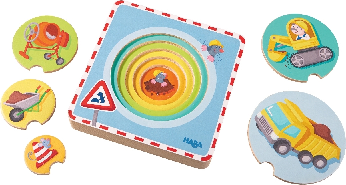 Cover: 4010168216270 | Baustellen-Spaß (Holzpuzzle) | Spiel | In Spielebox | 2015 | HABA