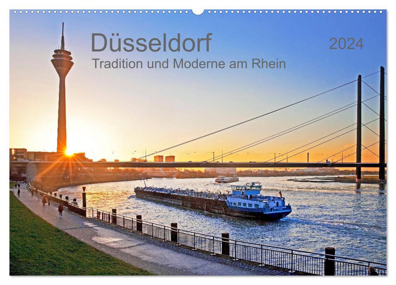 Cover: 9783675854000 | Düsseldorf - Tradition und Moderne am Rhein (Wandkalender 2024 DIN...