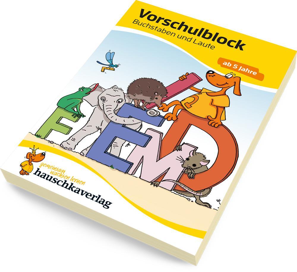 Bild: 9783881006286 | Vorschulblock - Buchstaben und Laute ab 5 Jahre, A5-Block | Maier