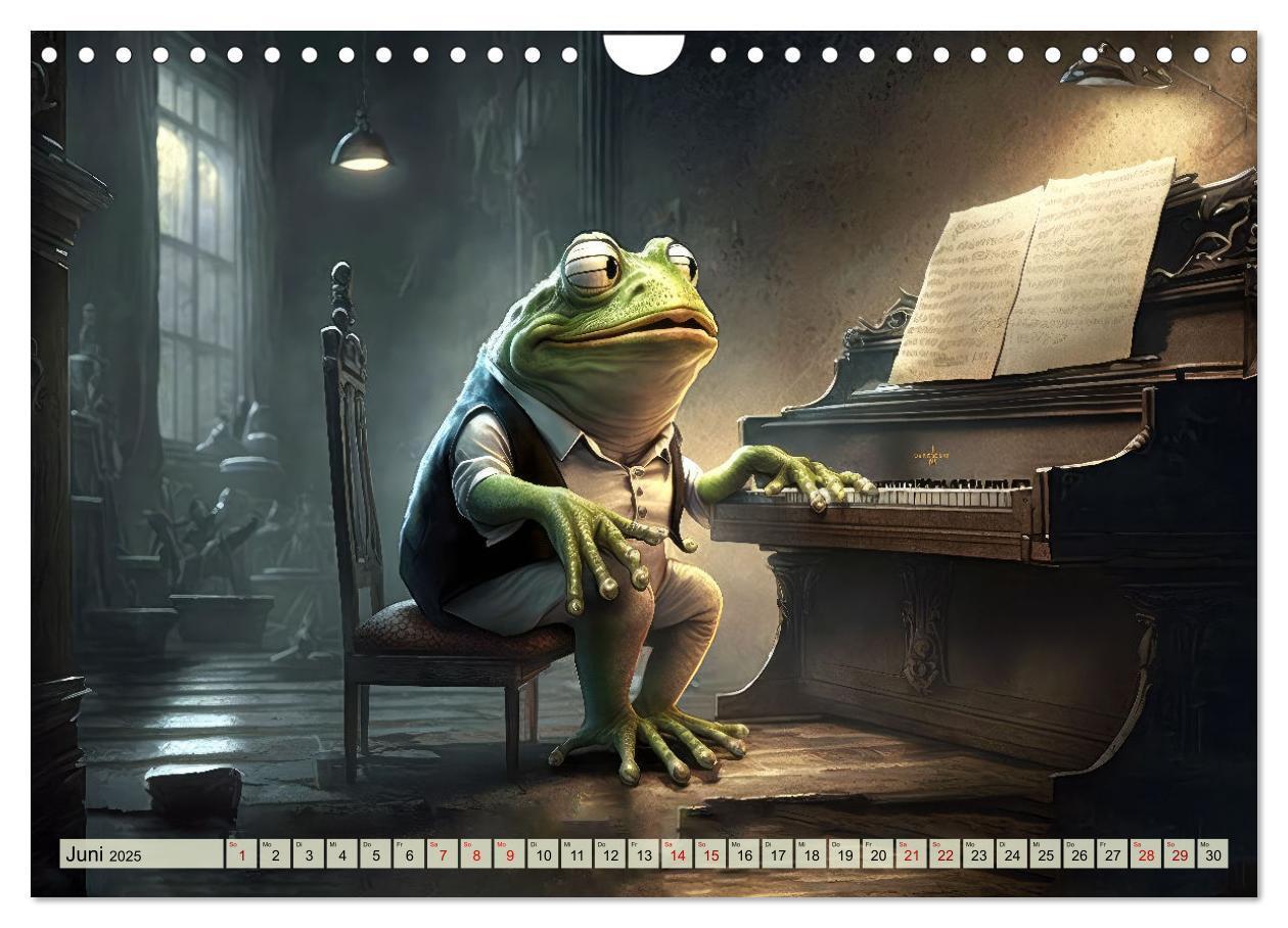 Bild: 9783383916489 | Frosch Konzert (Wandkalender 2025 DIN A4 quer), CALVENDO...