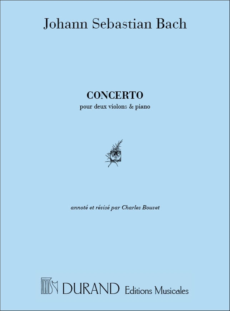 Cover: 9790044005499 | Concerto | Pour Deux Violins &amp; Piano | Johann Sebastian Bach