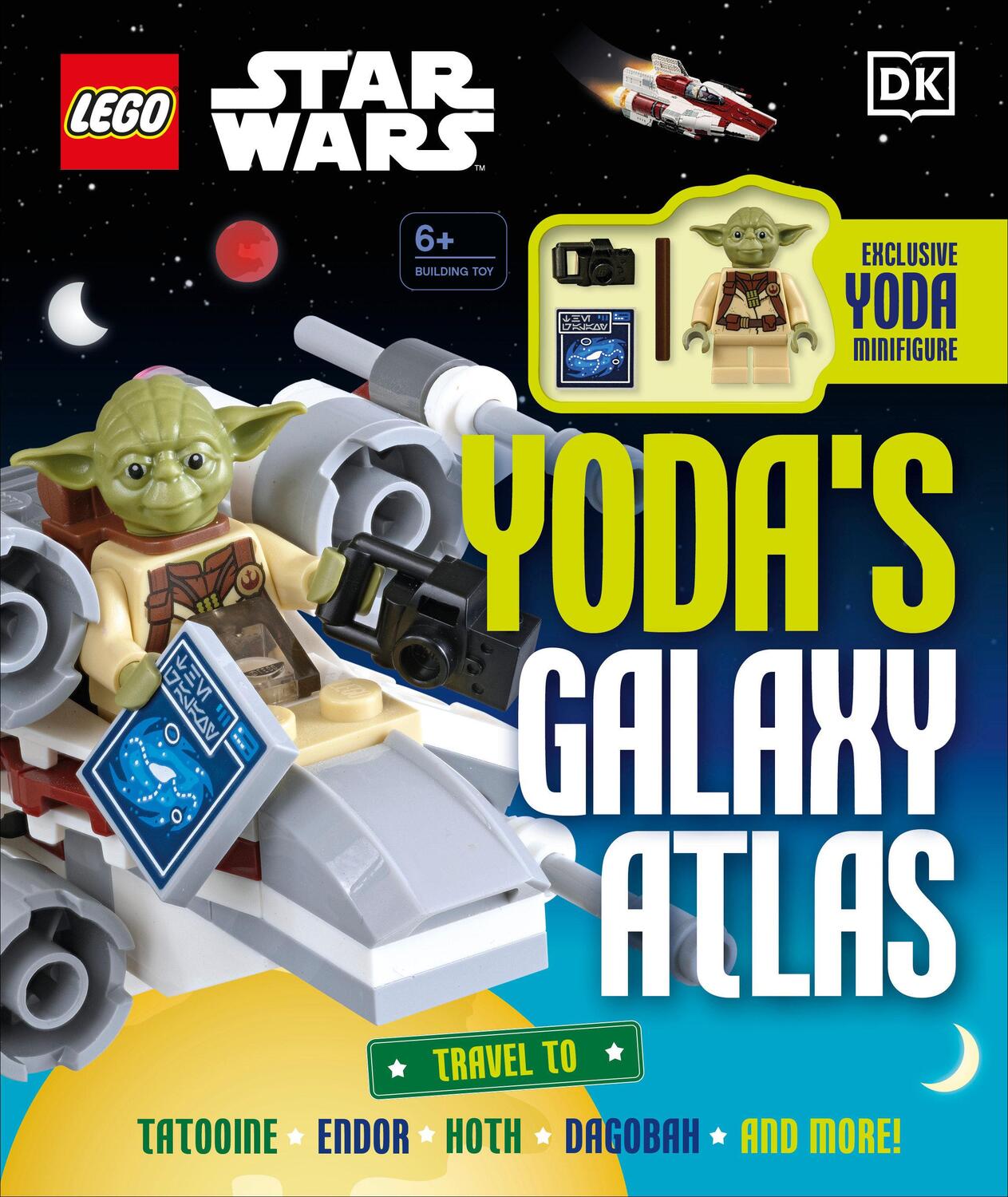 Cover: 9780744027273 | Lego Star Wars Yoda's Galaxy Atlas: With Exclusive Yoda Lego...