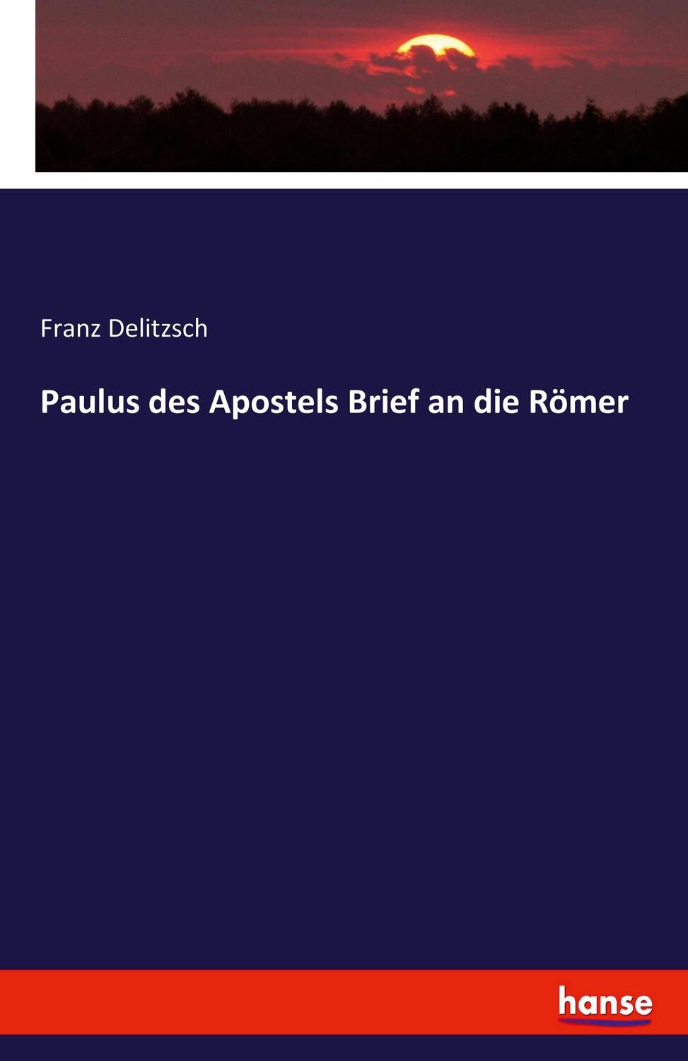 Cover: 9783743403284 | Paulus des Apostels Brief an die Römer | Franz Delitzsch | Taschenbuch