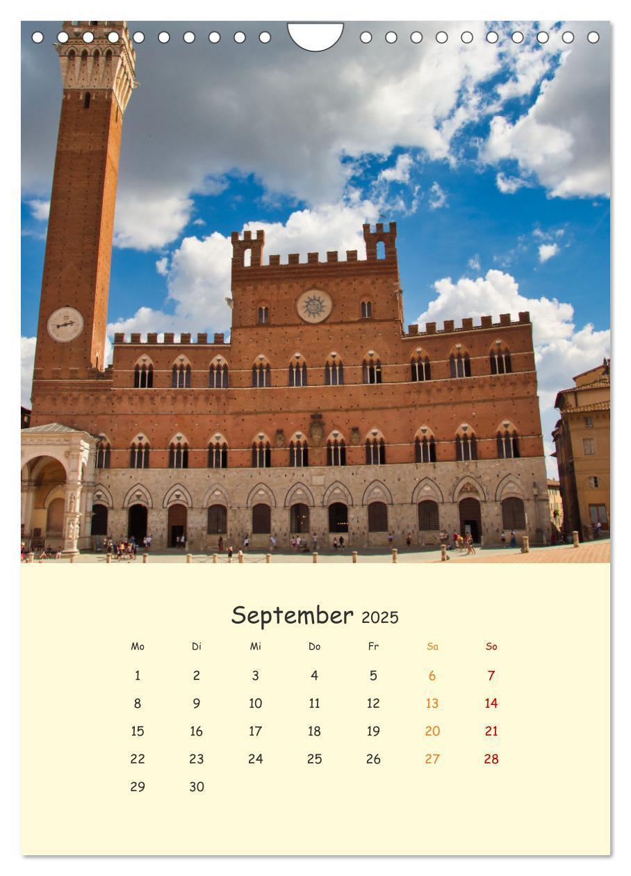 Bild: 9783435887361 | Siena - Impressionen (Wandkalender 2025 DIN A4 hoch), CALVENDO...