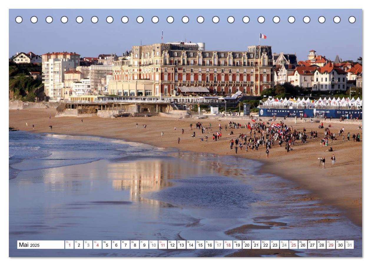 Bild: 9783435304172 | Biarritz (Tischkalender 2025 DIN A5 quer), CALVENDO Monatskalender