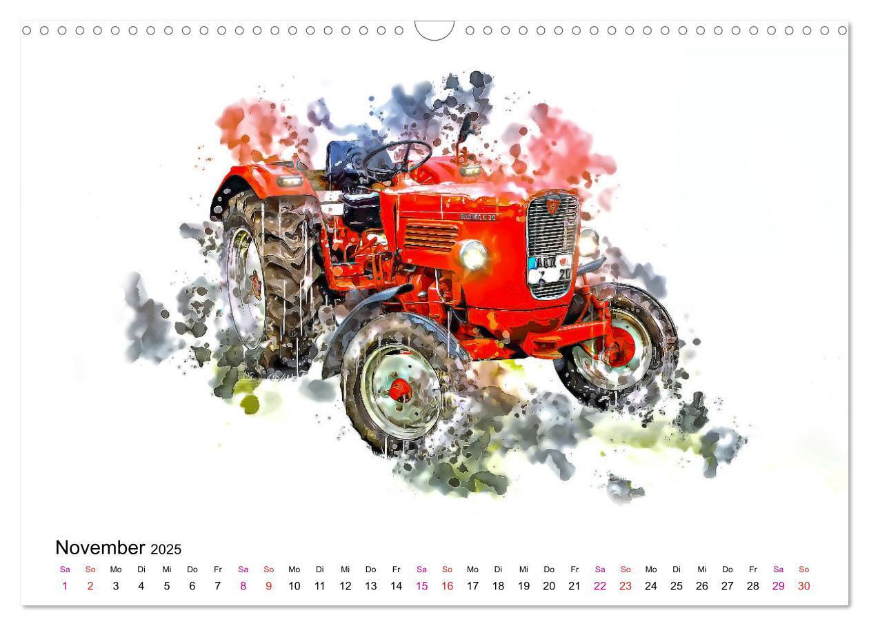 Bild: 9783457218860 | Traktoren Oldtimer Legenden (Wandkalender 2025 DIN A3 quer),...